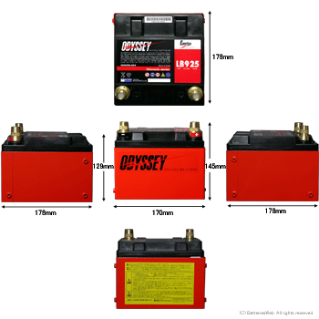 オデッセイLB925サイズ イメージ
