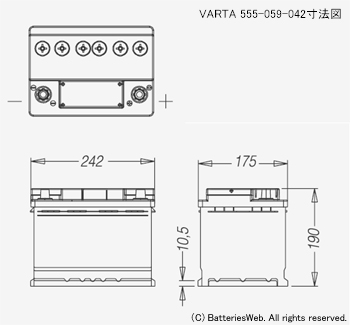 VARTA 555-059-042 @C[W